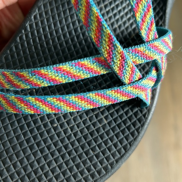 Chaco ZX/2 Girls Size 3 Yampa Fiesta Rainbow 🌈 Dual Strap Sandals - Picture 8 of 8